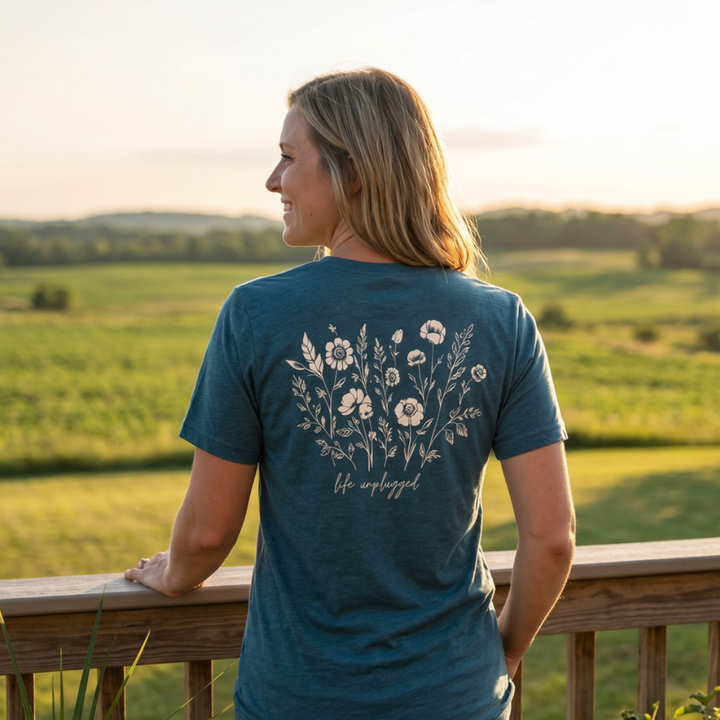 Live in the Moment Wildflower Triblend T-Shirt