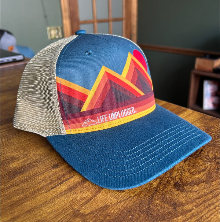 Limited Edition Sunset Mountain Range Low Profile Snapback Hat