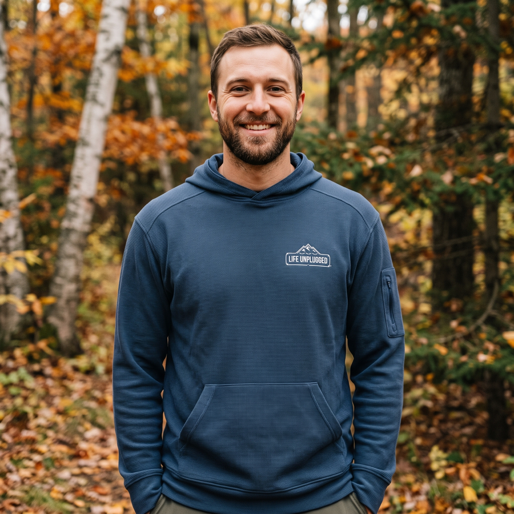 Founder's Select™ Waffle Knit Performance Hoodie — Front view