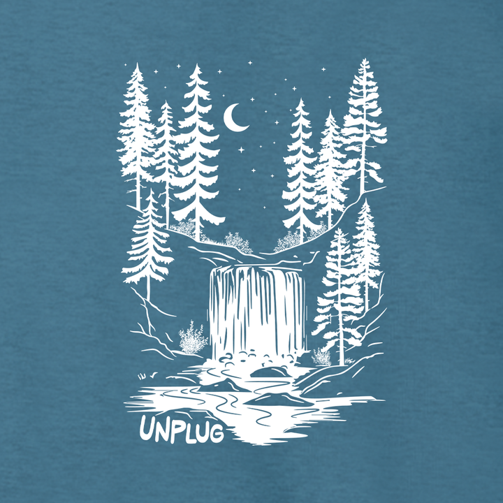 WATERFALL UNDER THE STARS Supersoft Midweight Zip Up Hoodie