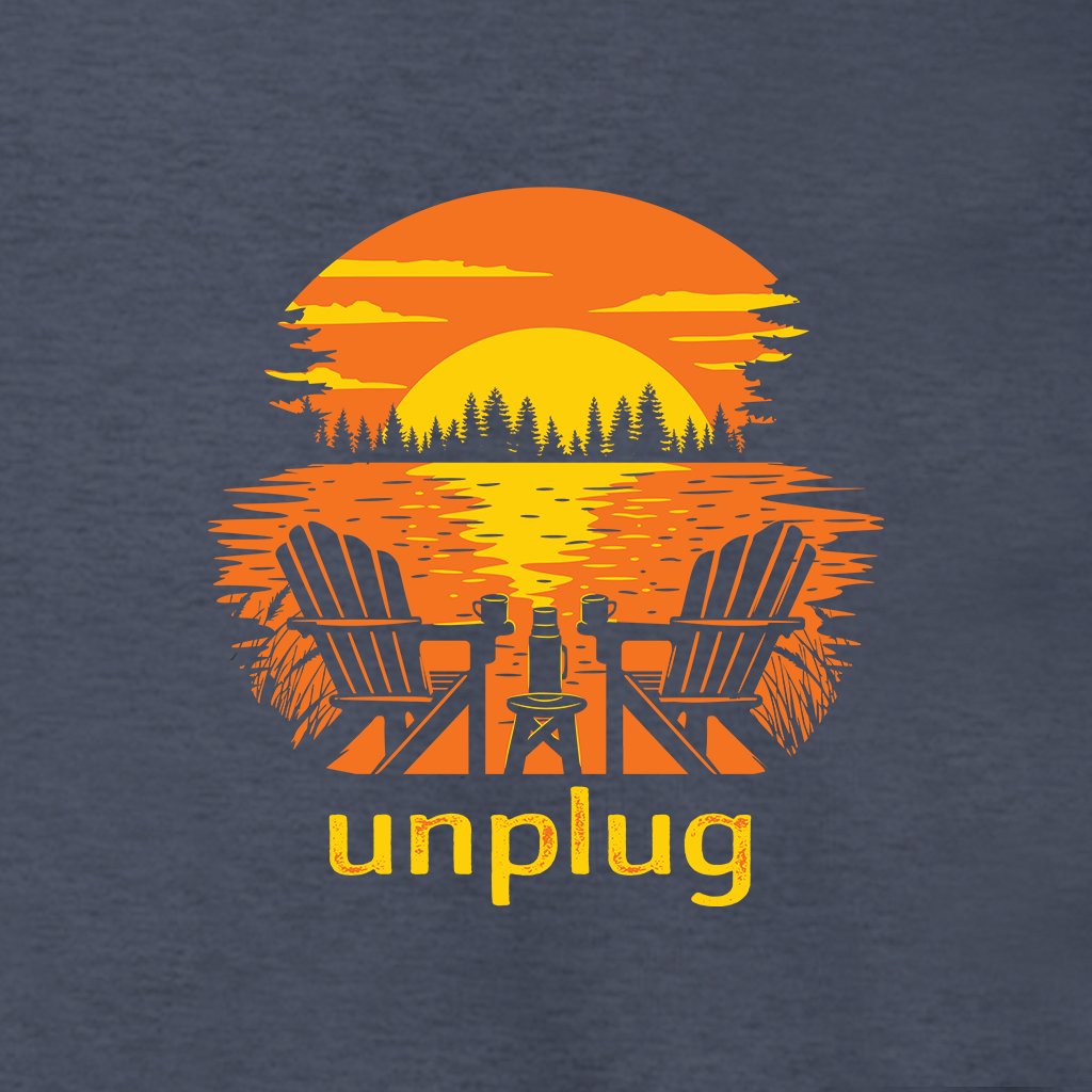 CHAIRS AT SUNSET Supersoft Midweight Zip Up Hoodie