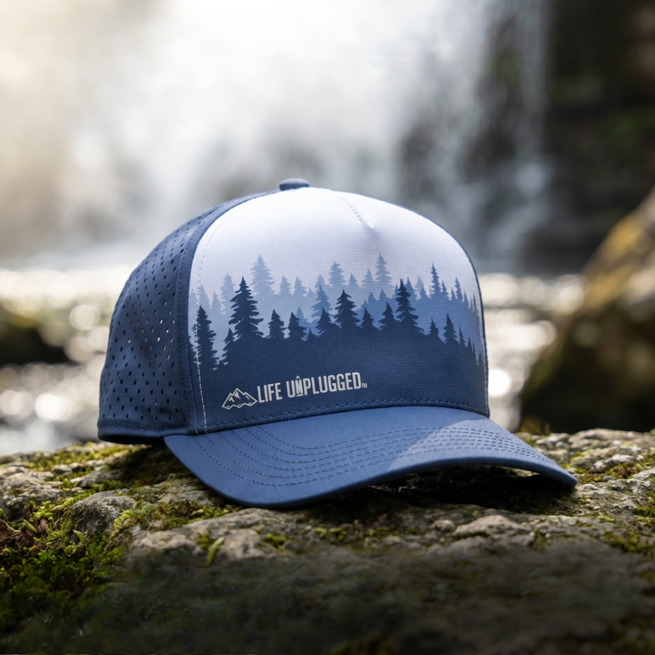 Limited Edition Blue Forest High Crown Performance Snapback