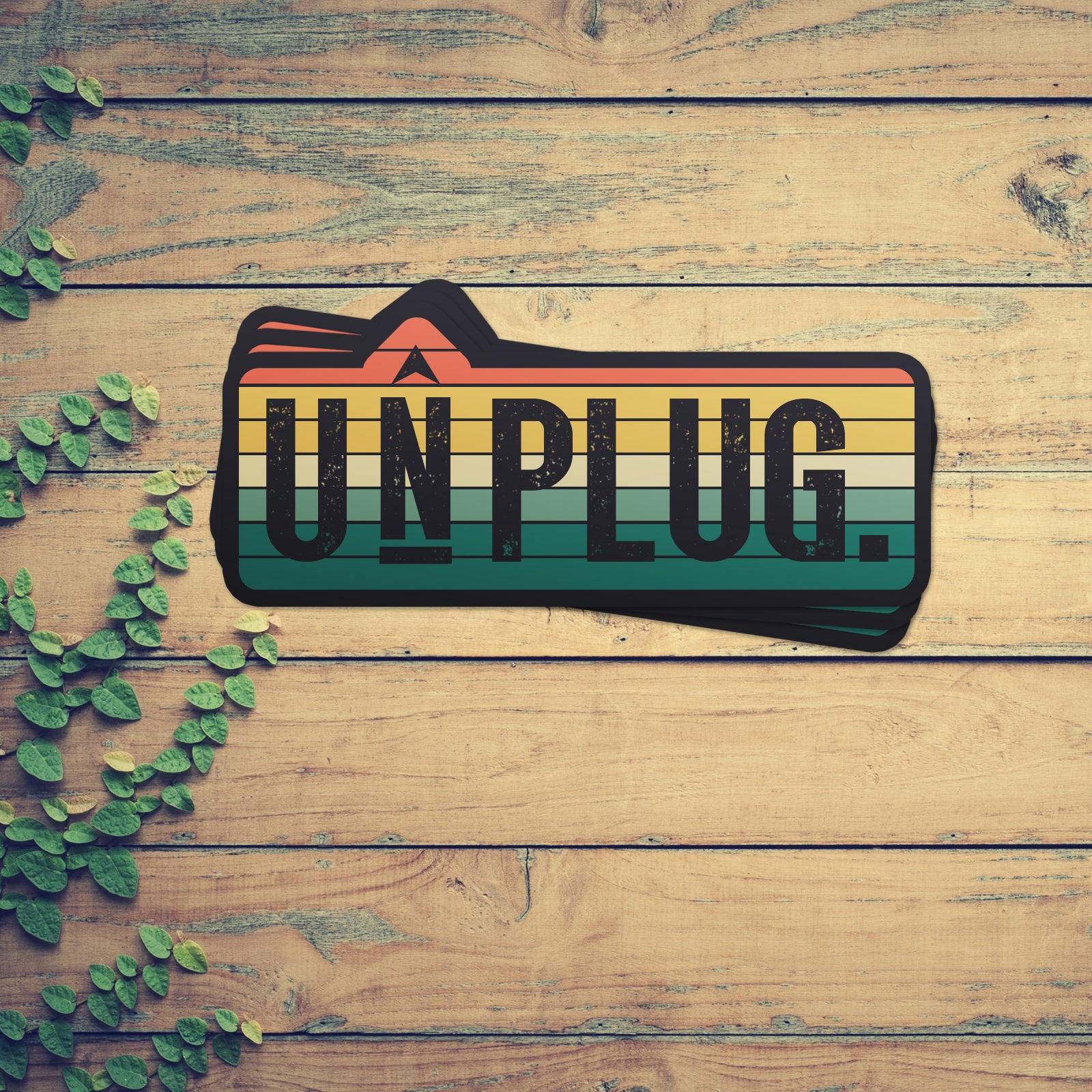 Life Unplugged Sticker UNPLUG. Vinyl Sticker – Life Unplugged