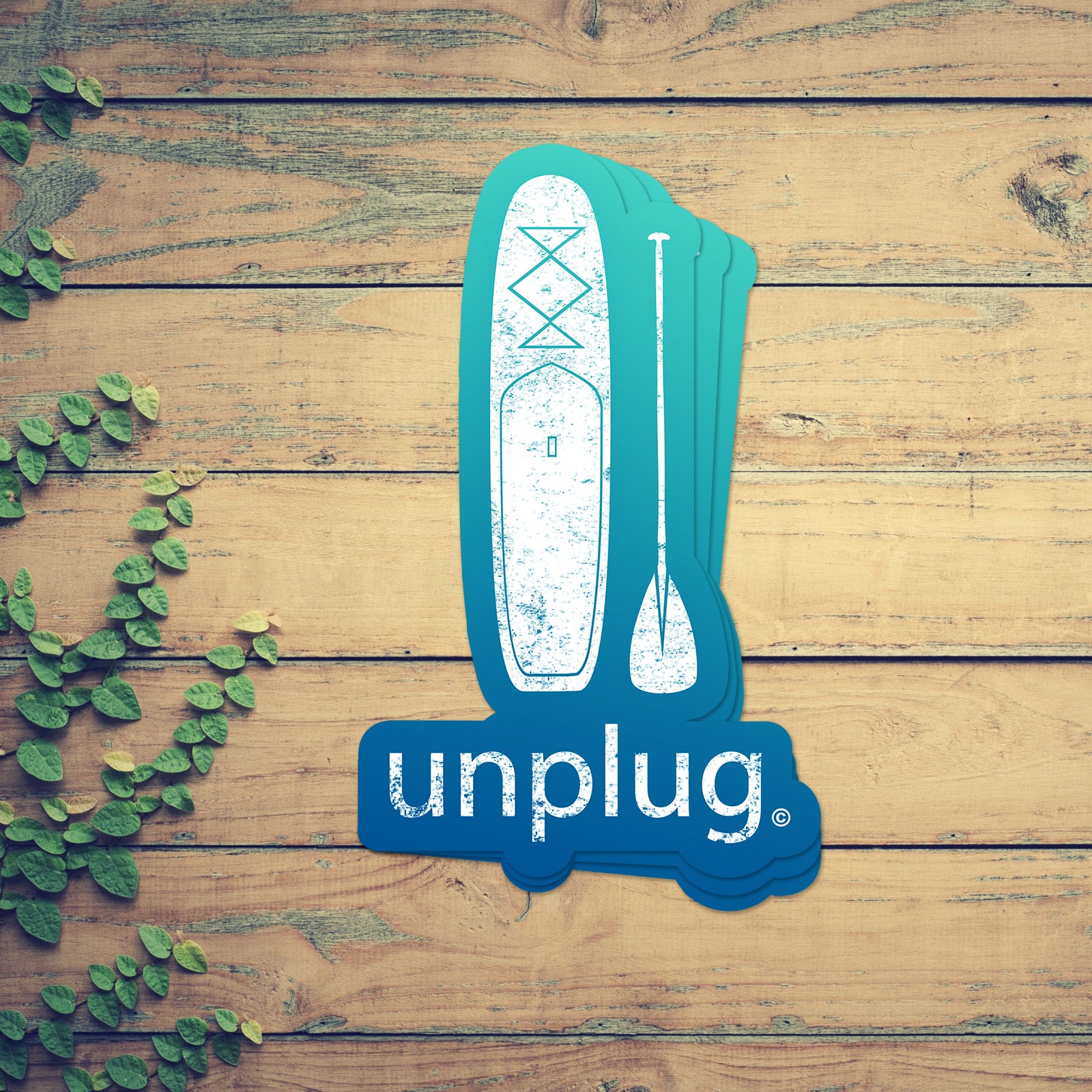 Life Unplugged Sticker Stand Up Paddle Board Vinyl Sticker – Life Unplugged