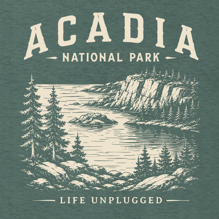 ACADIA NATIONAL PARK Supersoft Midweight Zip Up Hoodie