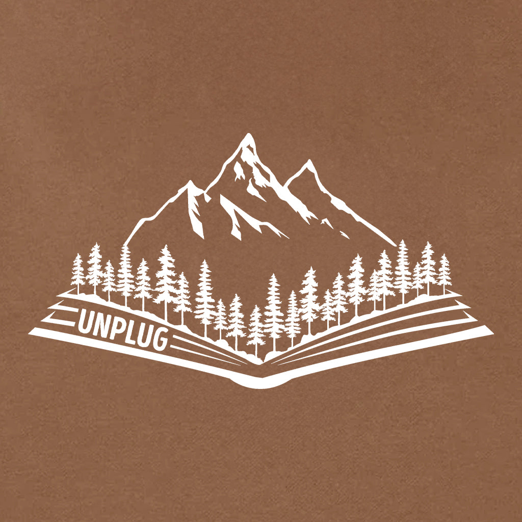 Open Book Mountain Scene Heavyweight Hoodie