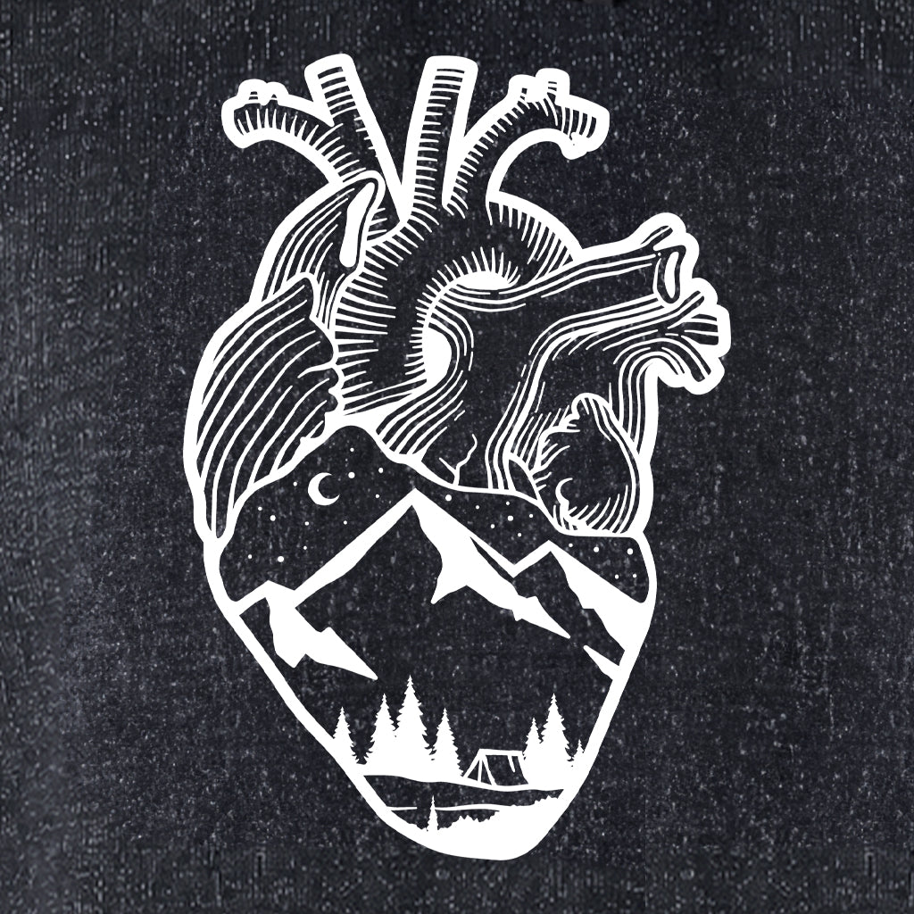 ANATOMICAL HEART (FULL CHEST) Nantucket Super Soft Sweater Hoodie