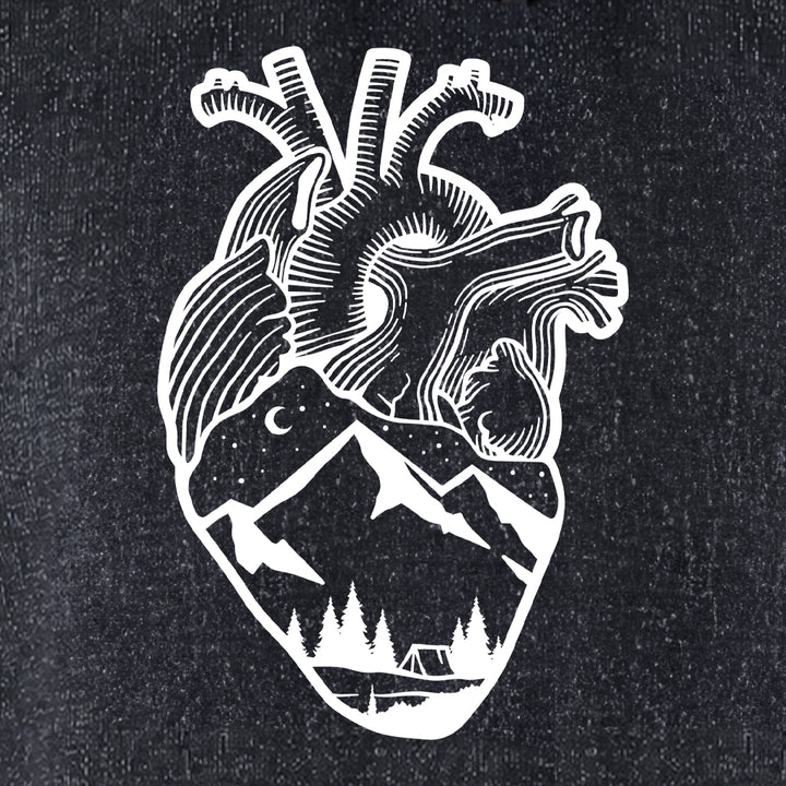 ANATOMICAL HEART (FULL CHEST) Nantucket Super Soft Sweater Hoodie