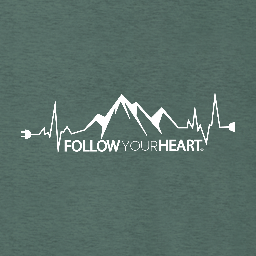 FOLLOW YOUR HEART Supersoft Midweight Zip Up Hoodie