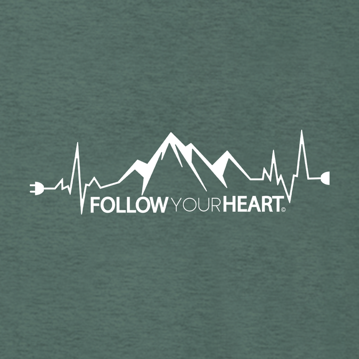 FOLLOW YOUR HEART Supersoft Midweight Zip Up Hoodie