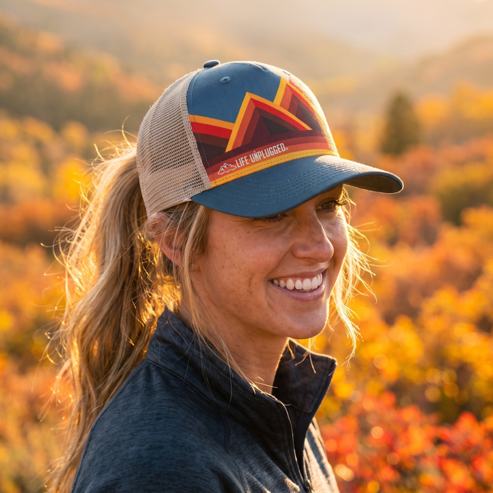 Limited Edition Sunset Mountain Range Low Profile Snapback Hat