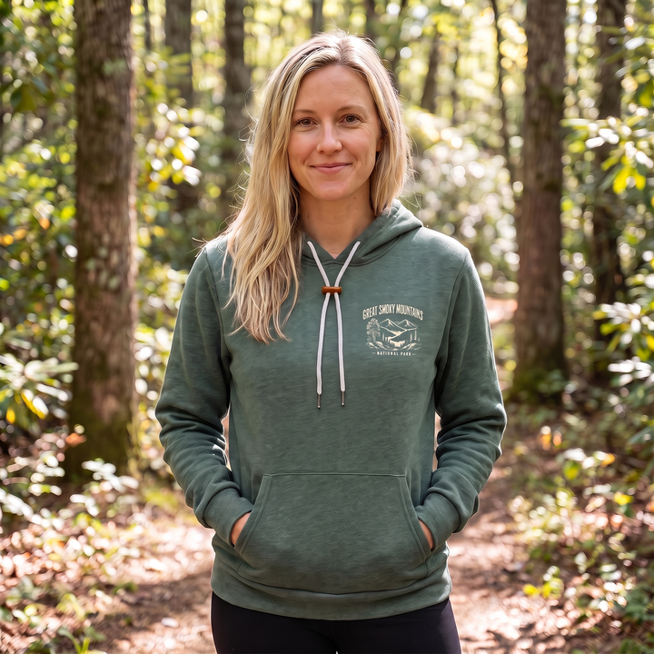 GREAT SMOKY MOUNTAINS NATIONAL PARK Super Soft Hoodie — Front view