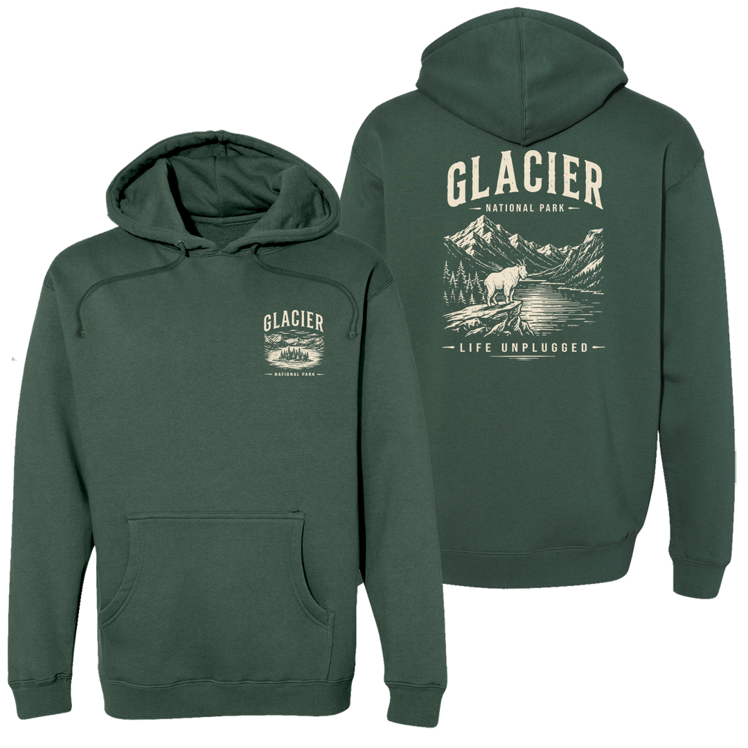 GLACIER NATIONAL PARK Heavyweight Hoodie