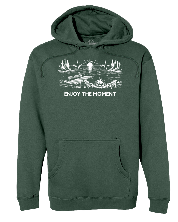 ENJOY THE MOMENT (LAKE SCENE) Heavyweight Hoodie