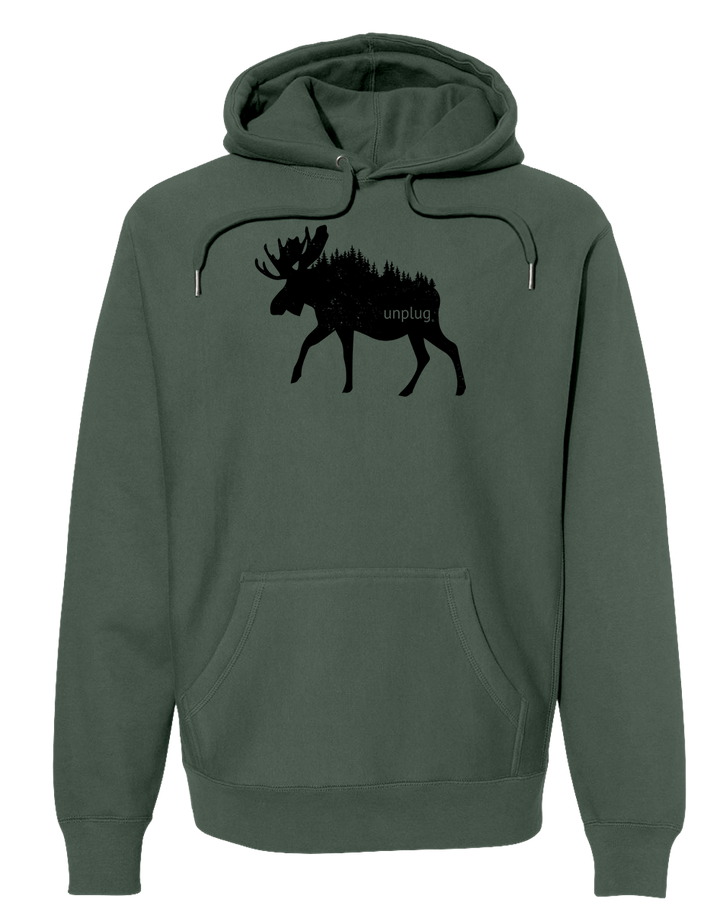 MOOSE IN THE TREES Super Heavyweight Hoodie
