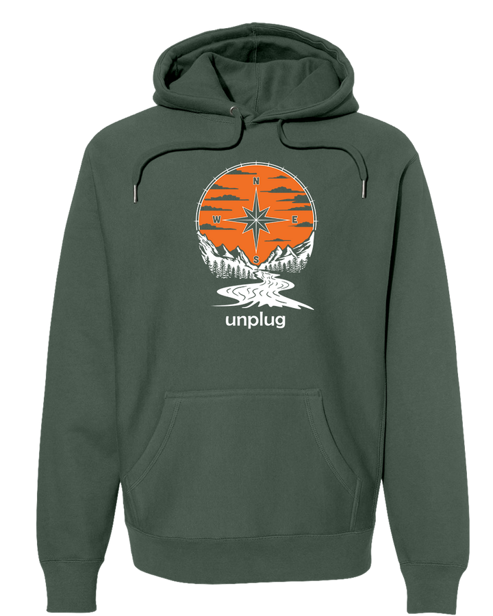 COMPASS SUNSET Super Heavyweight Hoodie