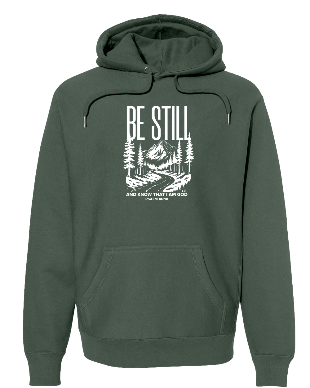 BE STILL IN THE WOODS Super Heavyweight Hoodie