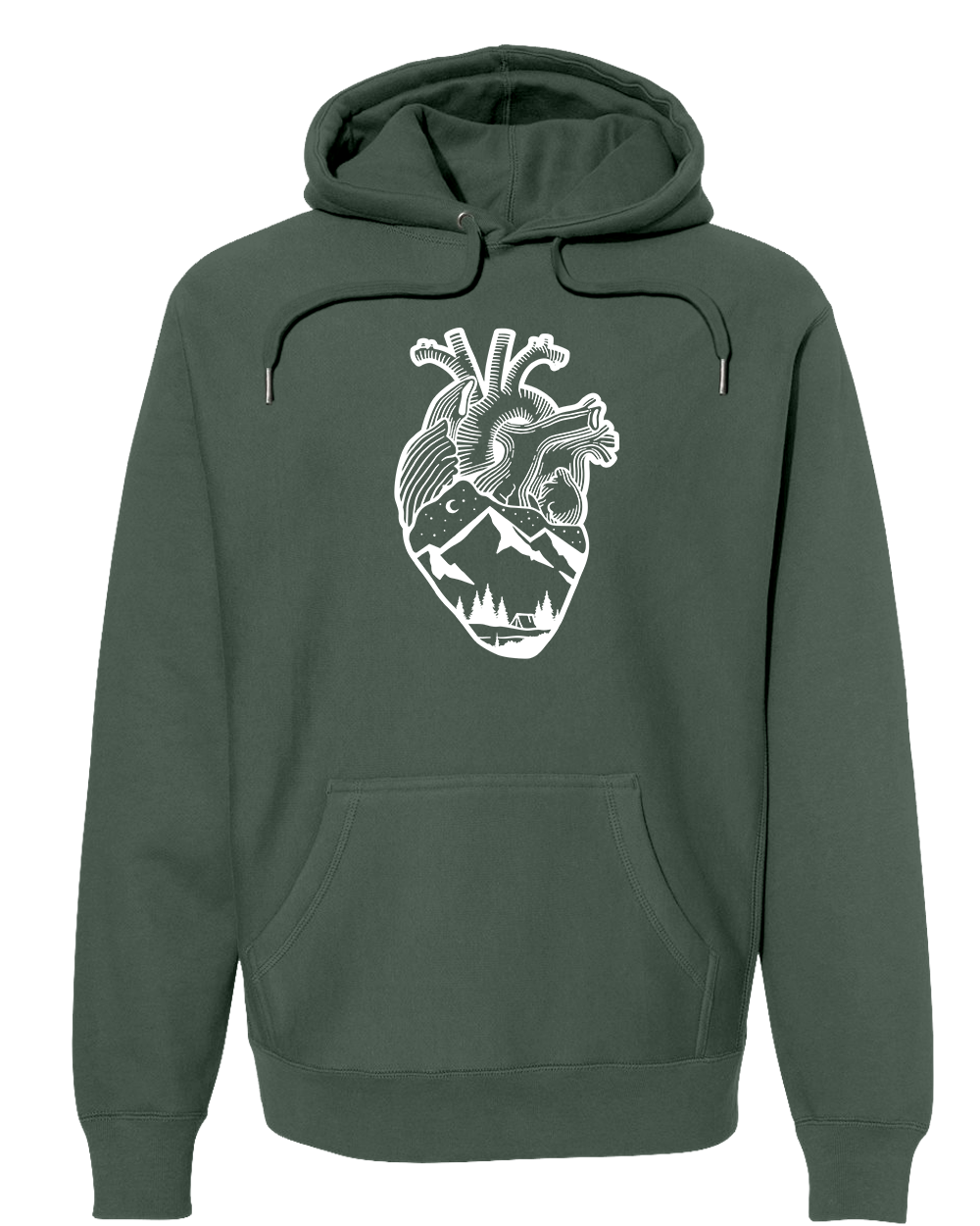 ANATOMICAL HEART (FULL CHEST) Super Heavyweight Hoodie