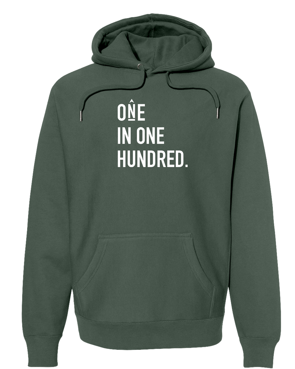 ONE IN ONE HUNDRED STACKED Super Heavyweight Hoodie