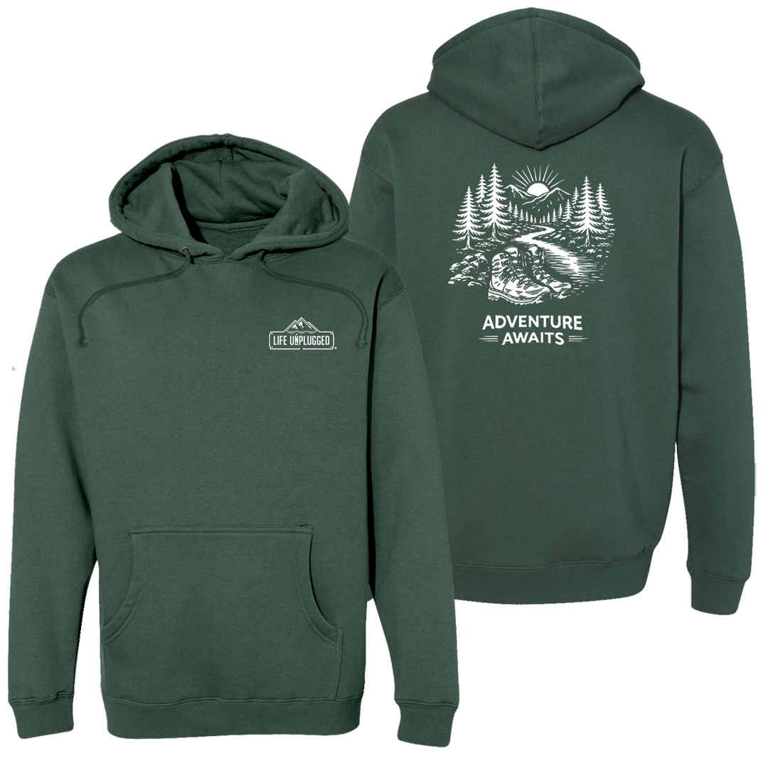 ADVENTURE AWAITS Heavyweight Hoodie
