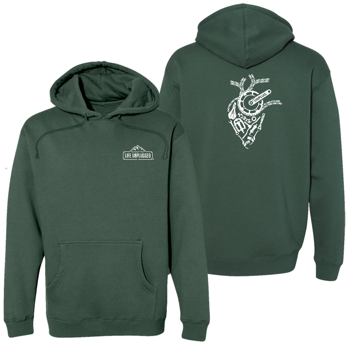Anatomical Heart (bicycle Parts) Heavyweight Hoodie