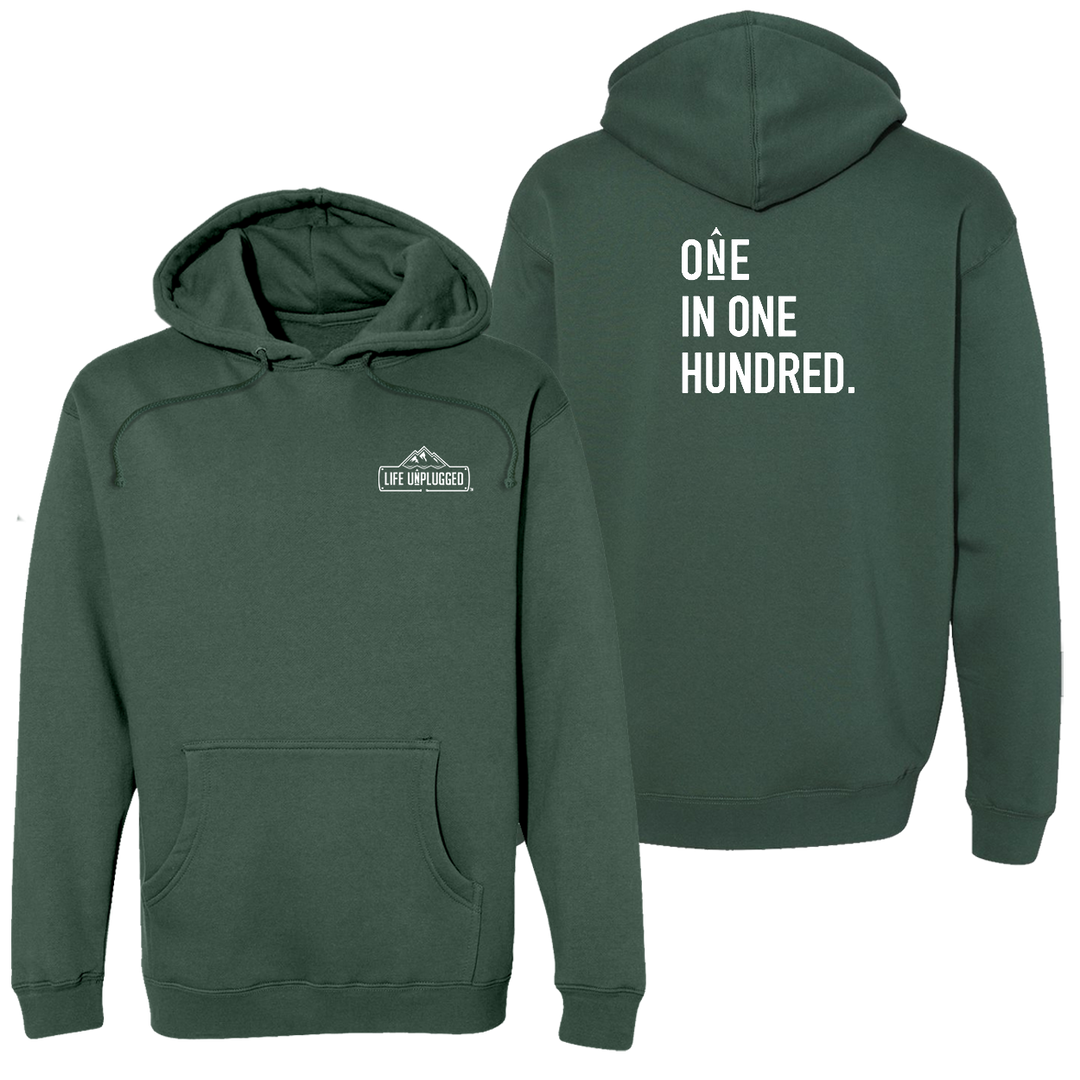 One In One Hundred Stacked Heavyweight Hoodie