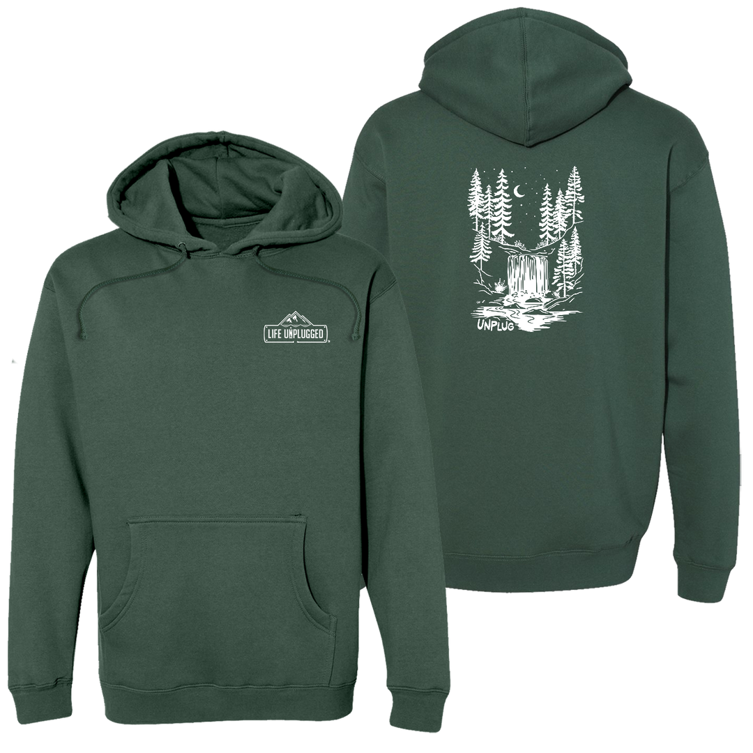 WATERFALL UNDER THE STARS Heavyweight Hoodie