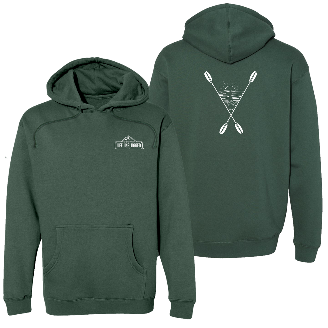 Kayaking Into The Sunset Heavyweight Hoodie