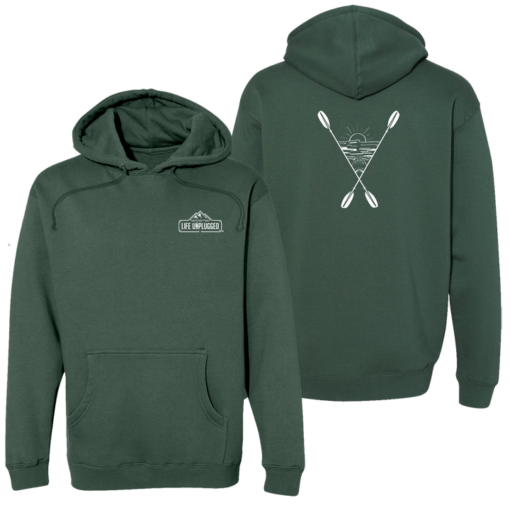 Kayaking Into The Sunset Heavyweight Hoodie