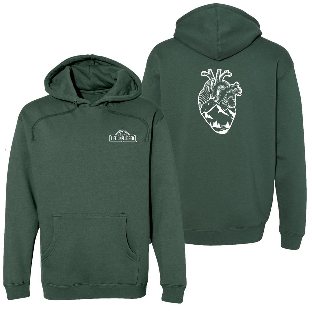Anatomical Heart (full Chest) Heavyweight Hoodie