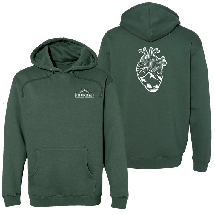 Anatomical Heart (full Chest) Heavyweight Hoodie