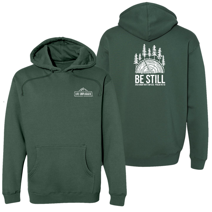 BE STILL IN THE WOODS Heavyweight Hoodie