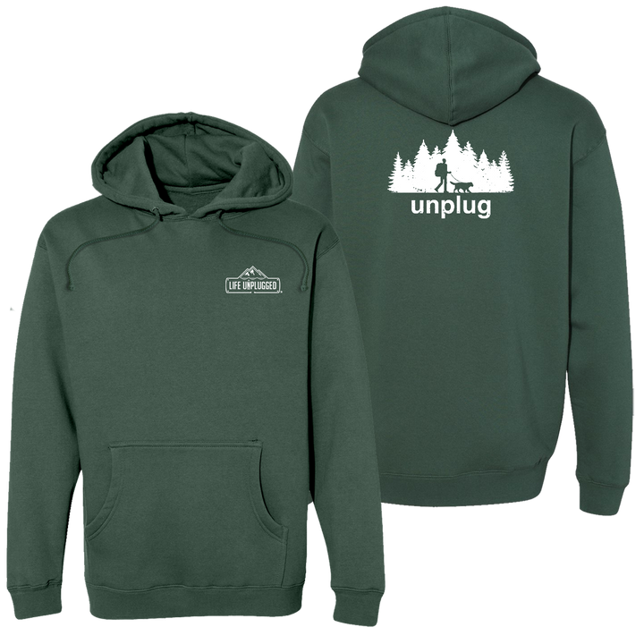 Dog Walks In The Woods Heavyweight Hoodie