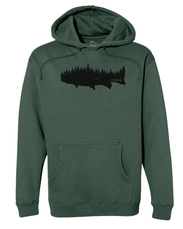 TROUT IN THE TREES Heavyweight Hoodie