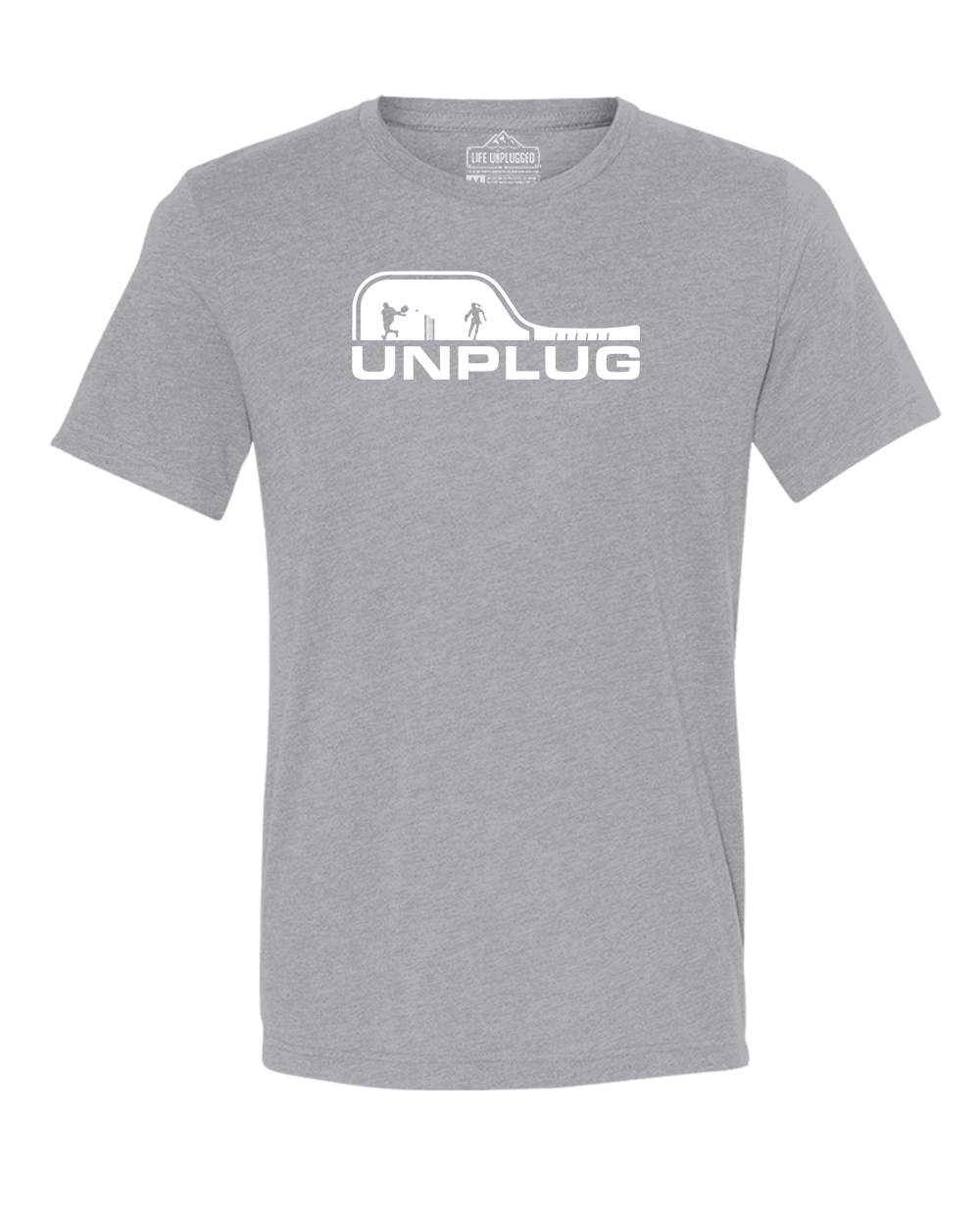 PICKLEBALL Triblend T-Shirt LARGE - ATHLETIC GREY BLOWOUT