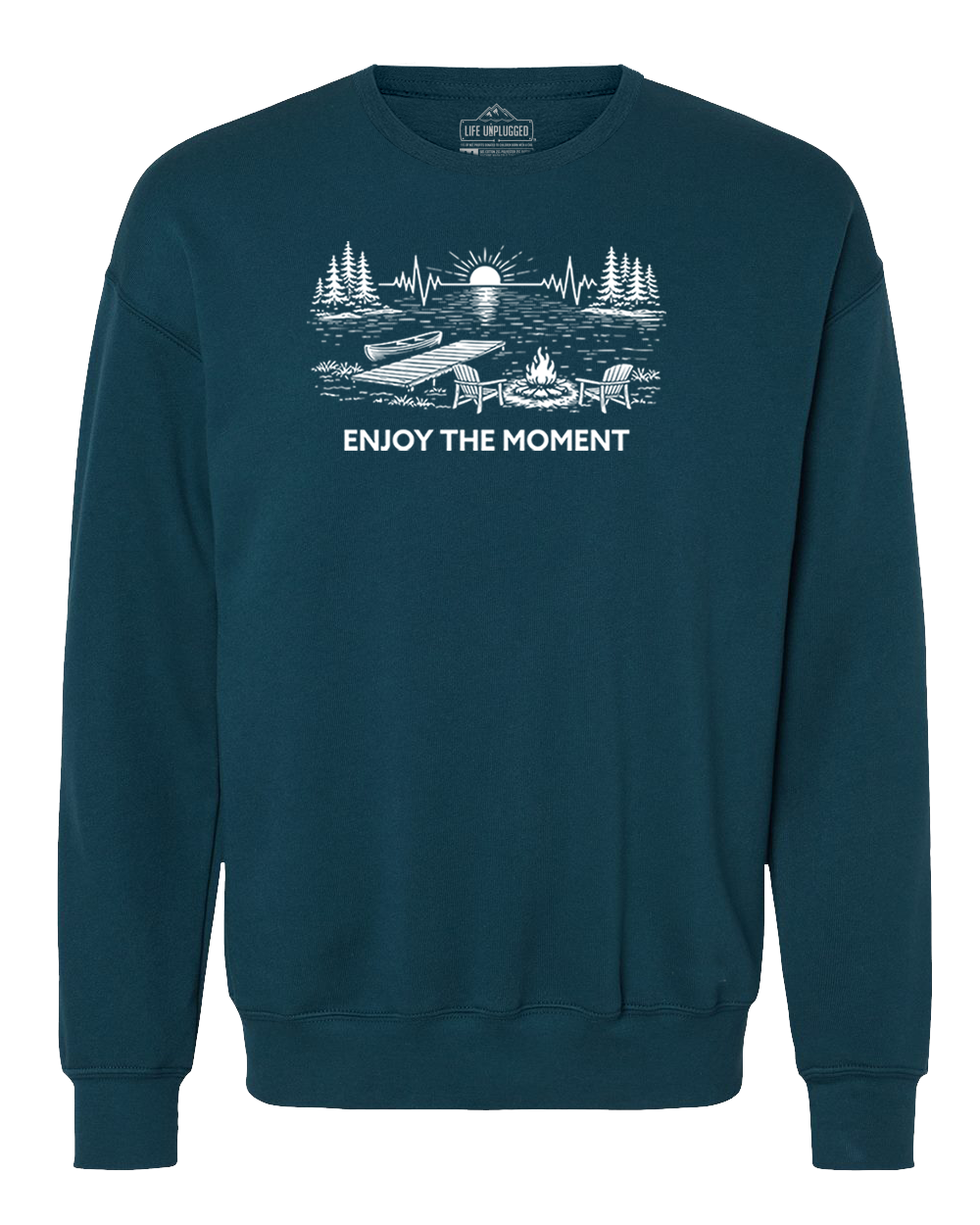 ENJOY THE MOMENT (LAKE SCENE) Midweight Super Soft Crewneck