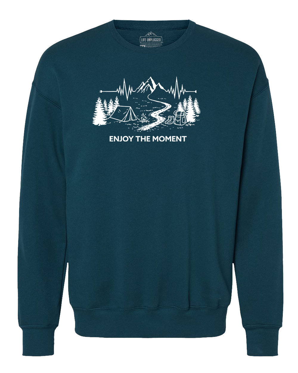 ENJOY THE MOMENT (MOUNTAIN SCENE) Midweight Super Soft Crewneck