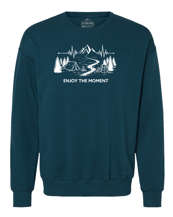 ENJOY THE MOMENT (MOUNTAIN SCENE) Midweight Super Soft Crewneck