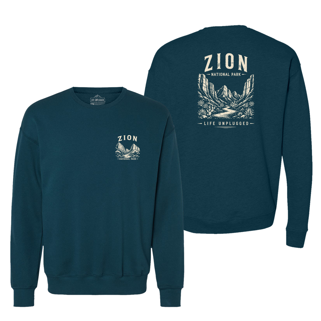 ZION NATIONAL PARK Midweight Super Soft Crewneck