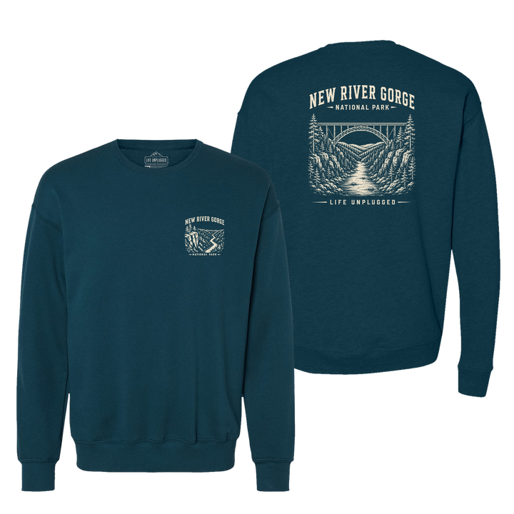 NEW RIVER GORGE NATIONAL PARK Midweight Super Soft Crewneck
