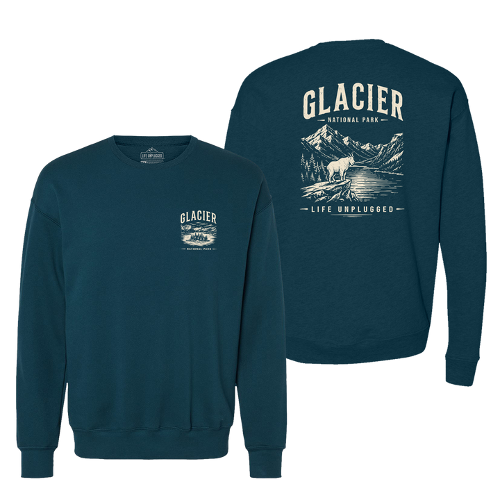 GLACIER NATIONAL PARK Midweight Super Soft Crewneck