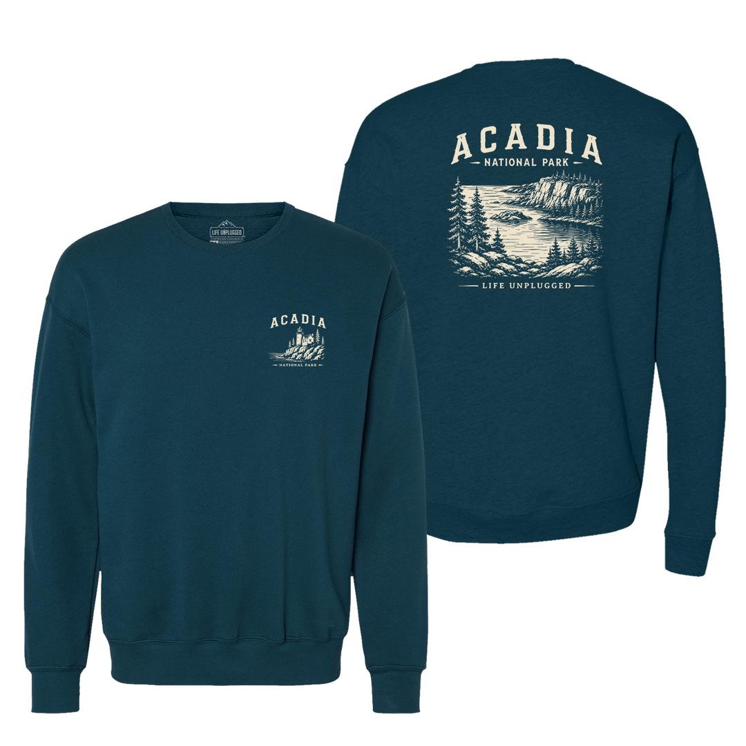 ACADIA NATIONAL PARK Midweight Super Soft Crewneck