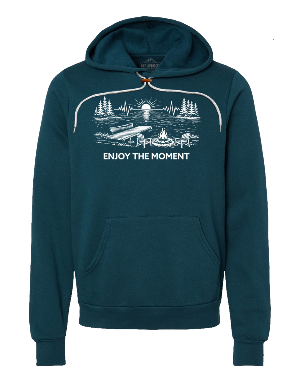 ENJOY THE MOMENT (LAKE SCENE) Super Soft Hoodie