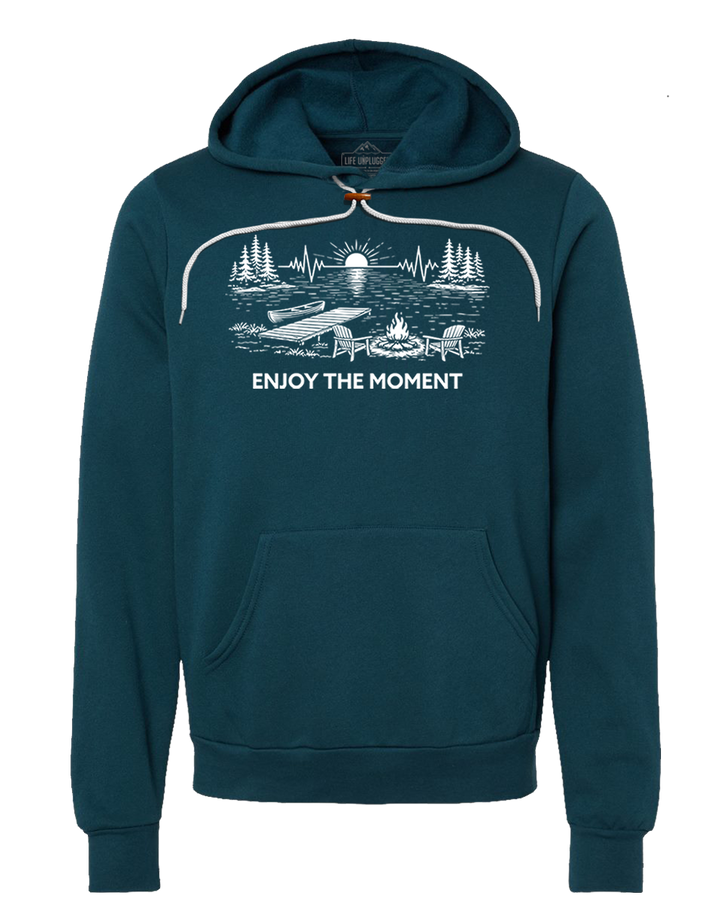 ENJOY THE MOMENT (LAKE SCENE) Super Soft Hoodie