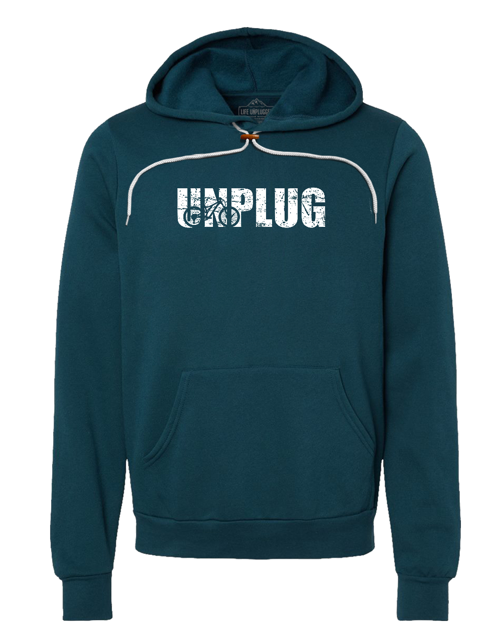 Unplug Mountain Bike Silhouette Super Soft Hoodie