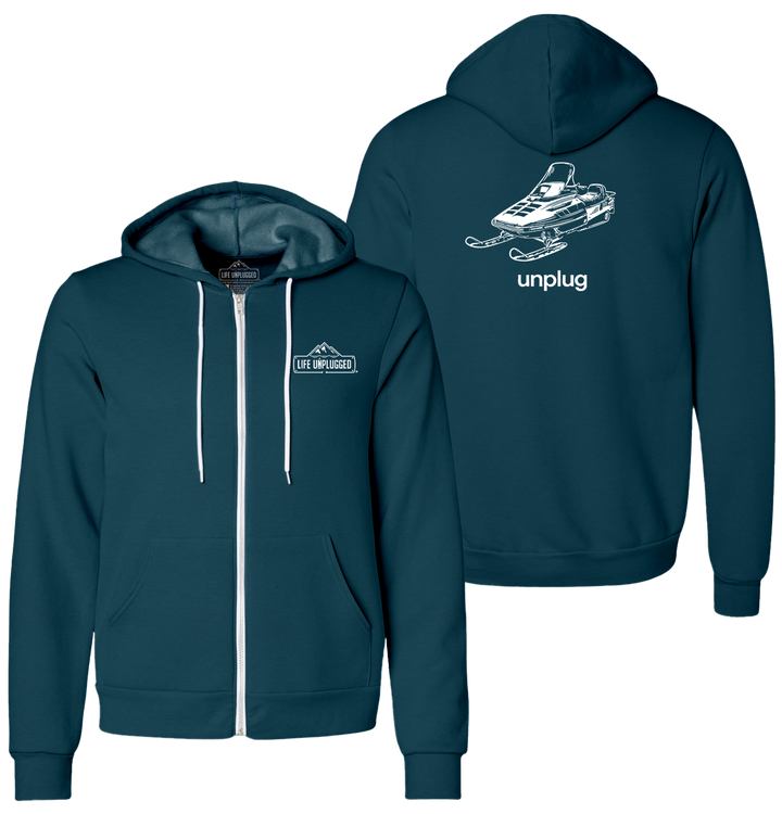 SNOWMOBILE Supersoft Midweight Zip Up Hoodie