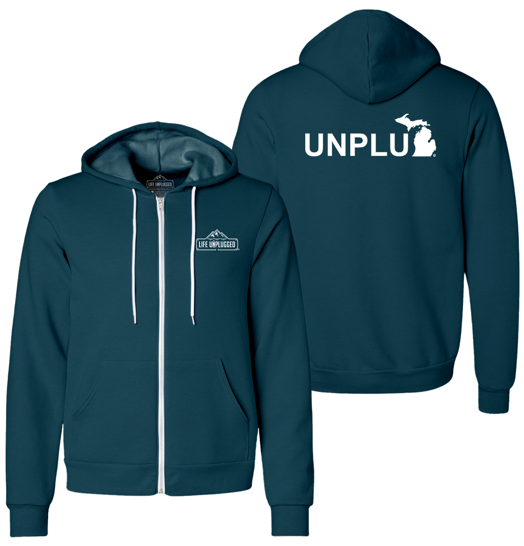 UNPLUG (MI) Supersoft Midweight Zip Up Hoodie