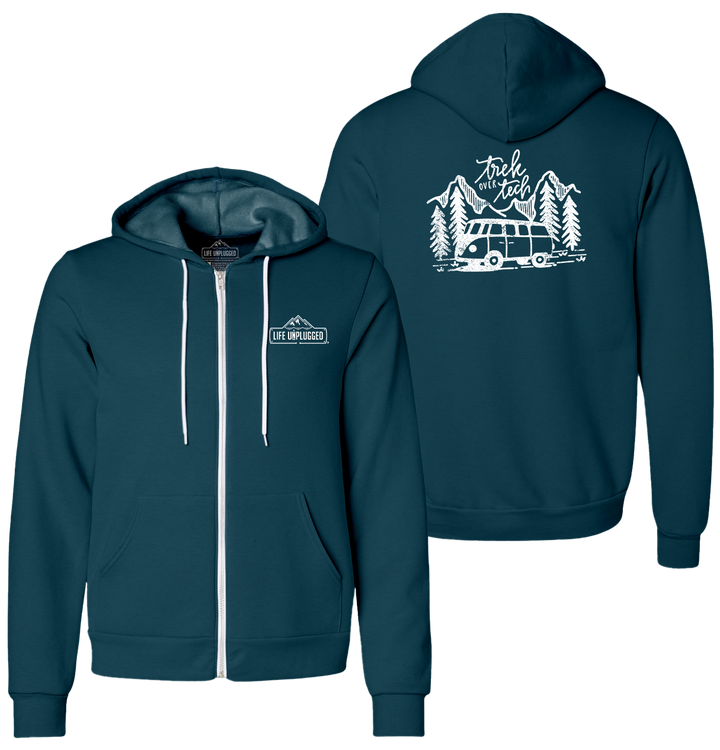 TREK OVER TECH Supersoft Midweight Zip Up Hoodie