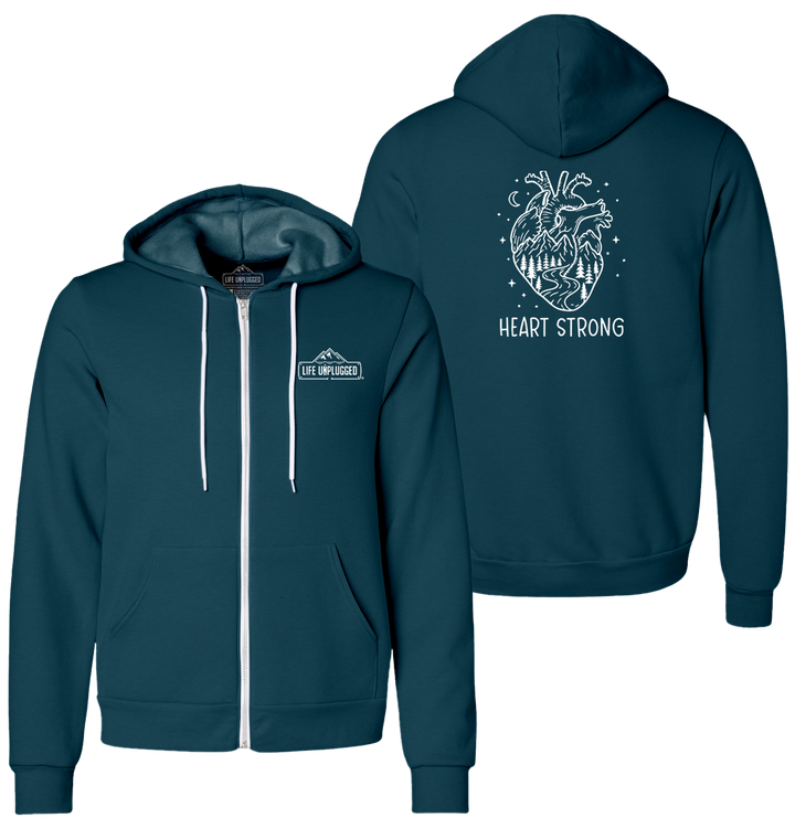 ADVENTURE AWAITS Supersoft Midweight Zip Up Hoodie