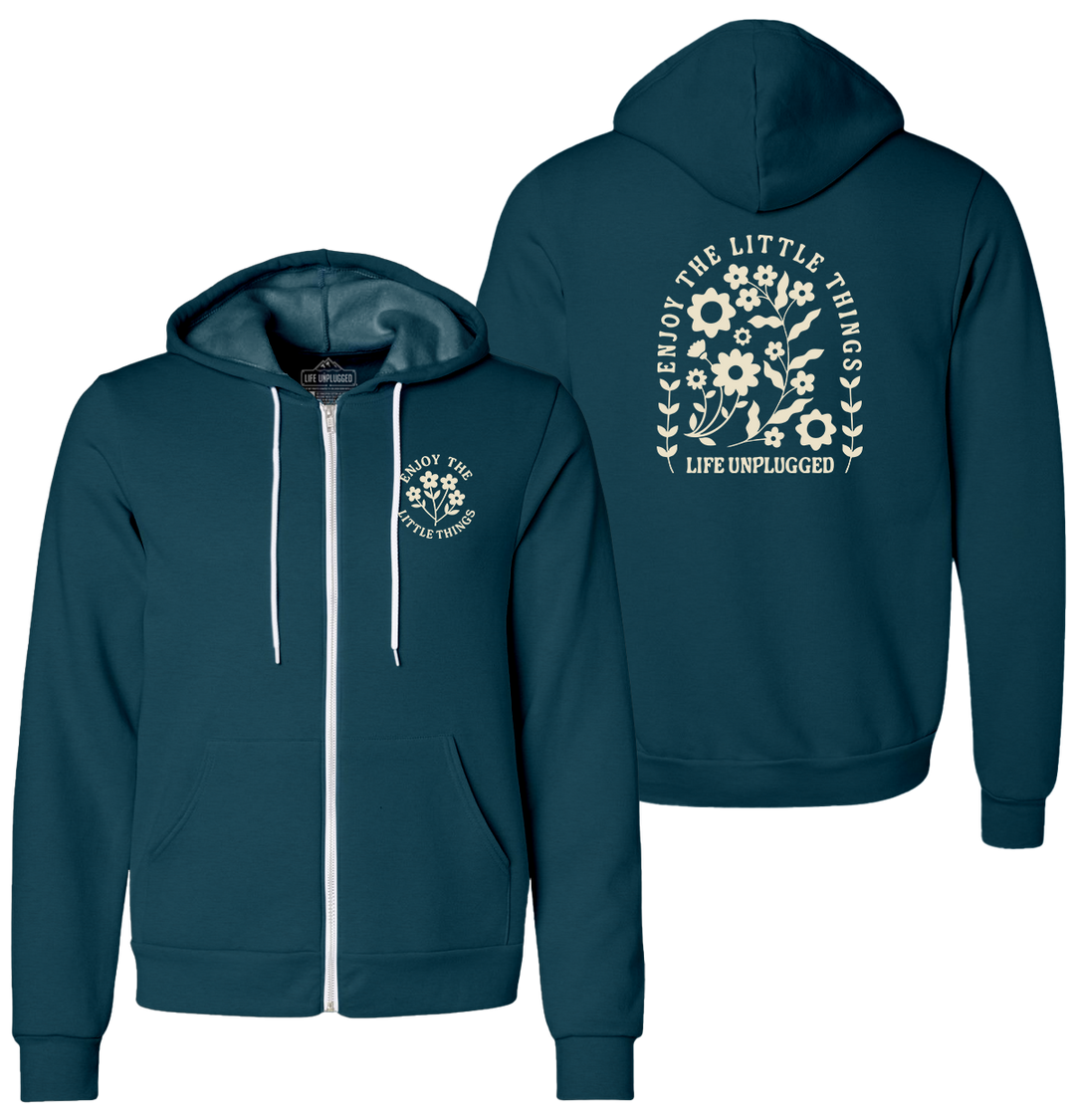 ENJOY THE LITTLE THINGS Supersoft Midweight Zip Up Hoodie